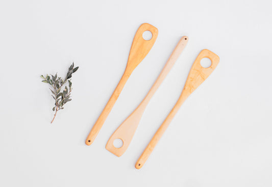 Espátula de Madera de Boj para Bechamel - LANUZA
