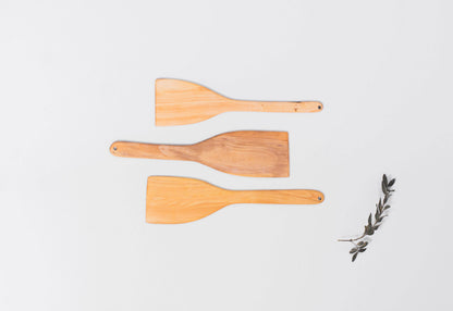 Espátula de Madera de Boj Recta para Planchas – OROEL