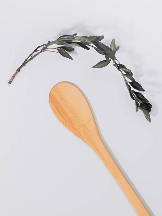 Espátula Redondeada de Madera de Boj para Cocinar – BIELSA