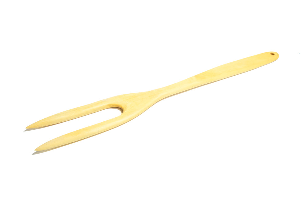 Tenedor de 2 Puas para Trinchar de Madera de Boj - BILBILIS